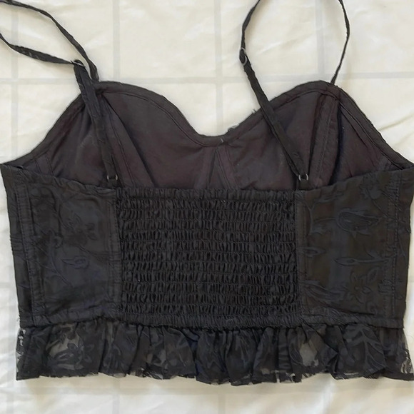 Free People Now Or Never Corset Top in Black Size XS - Picture 7 of 12